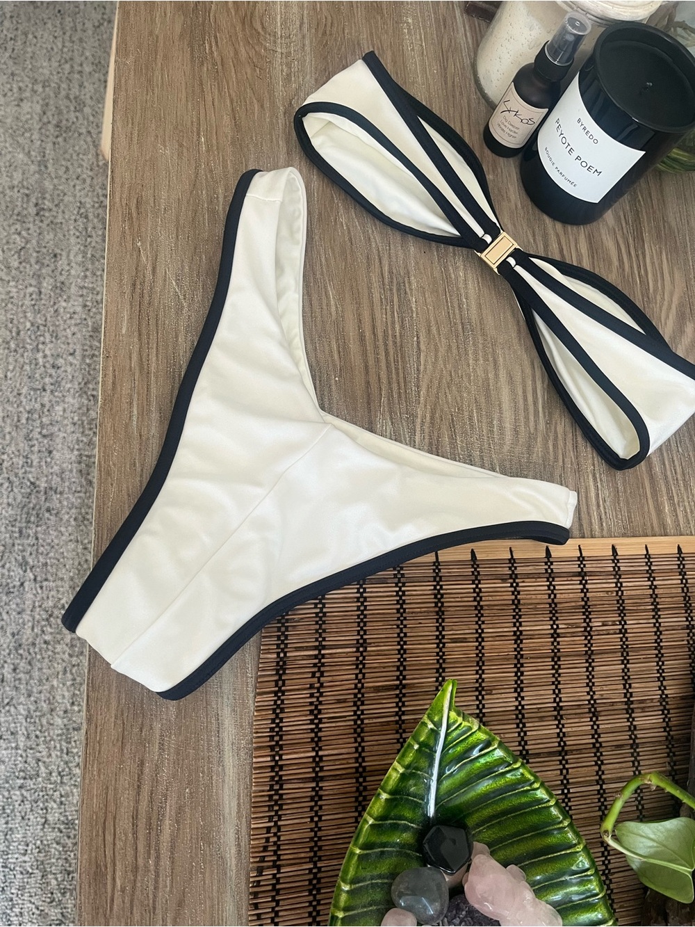 Hard Swimwear Divine Pearl Bikini SET, small, contrast white & black - Picture 12 of 15